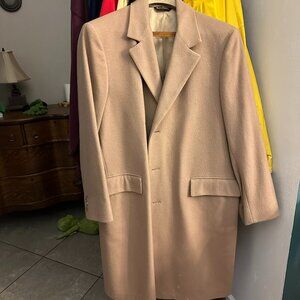 Camel hair/wool men's overcoat